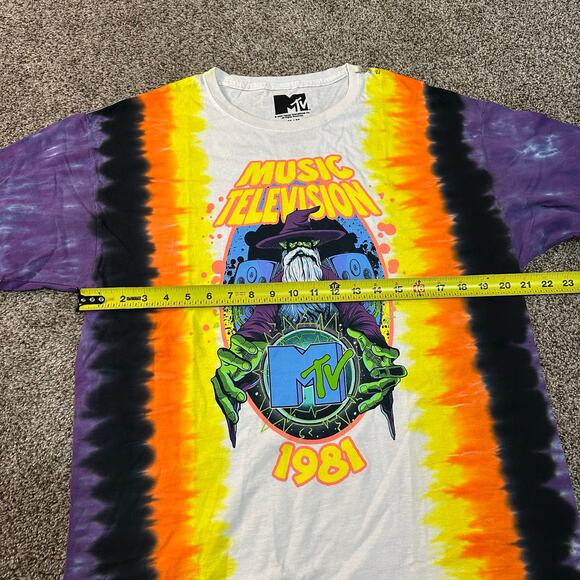 MTV Men's Music Television 1981 Short Sleeve Tee Size M In Multi Color - Picture 7 of 9